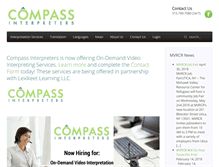 Tablet Screenshot of compassinterpreters.org